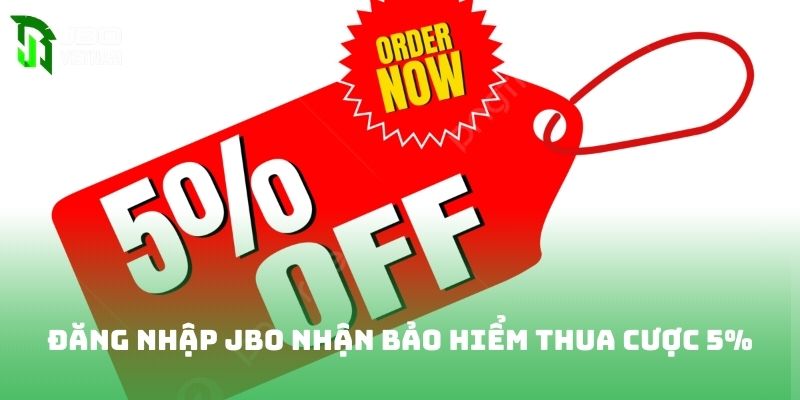 Đăng nhập JBO nhận bảo hiểm thua cược 5%