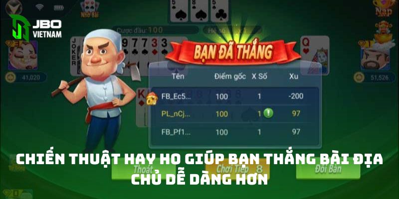 Chiến thuật hay ho giúp bạn thắng bài địa chủ dễ dàng hơn