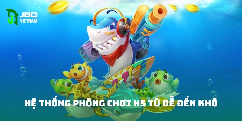 Hệ thống phòng chơi H5 từ dễ đến khó